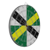 Dartboard met vlag van Monterey City, VS Dartbord (Voorkant Links)
