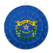 Dartboard met vlag van Nevada, Verenigde Staten Dartbord (Voorkant)