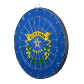 Dartboard met vlag van Nevada, Verenigde Staten Dartbord (Voorkant Rechts)