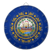 Dartboard met vlag van New Hampshire, Verenigde St Dartbord (Voorkant)