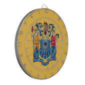 Dartboard met vlag van New Jersey, VS Dartbord (Voorkant Links)