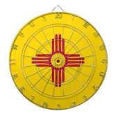 Dartboard met vlag van New Mexico, VS Dartbord (Voorkant)