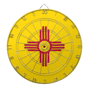 Dartboard met vlag van New Mexico, VS Dartbord