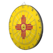 Dartboard met vlag van New Mexico, VS Dartbord (Voorkant Rechts)