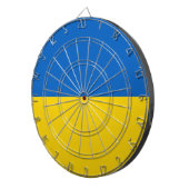 Dartboard met vlag van Oekraïne Dartbord (Voorkant Rechts)
