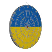 Dartboard met vlag van Oekraïne Dartbord (Voorkant Links)