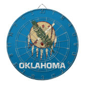 Dartboard met vlag van Oklahoma, Verenigde Staten Dartbord (Voorkant)