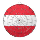 Dartboard met vlag van Oostenrijk Dartbord (Voorkant)