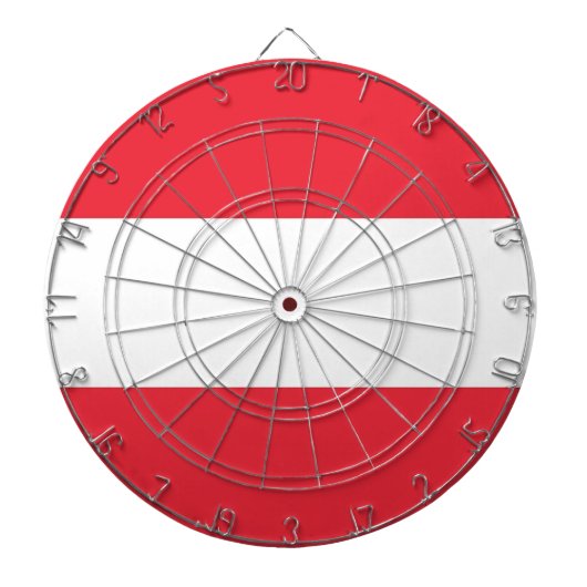 Dartboard met vlag van Oostenrijk Dartbord (Voorkant)