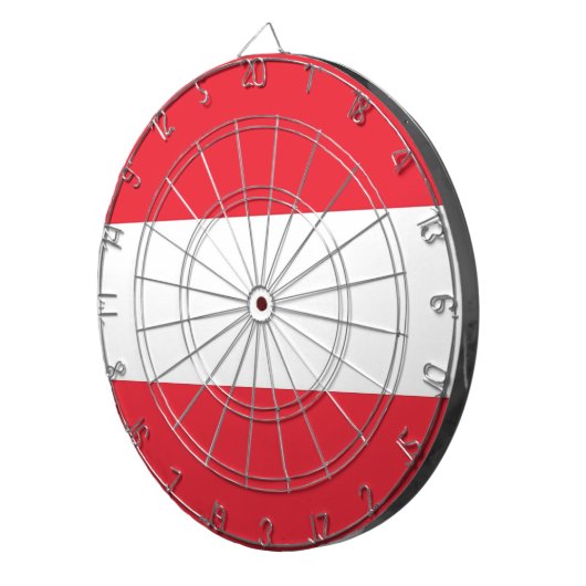 Dartboard met vlag van Oostenrijk Dartbord (Voorkant Rechts)