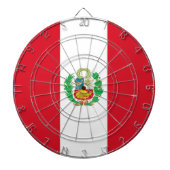 Dartboard met vlag van Peru Dartbord (Voorkant)