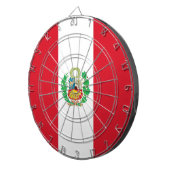 Dartboard met vlag van Peru Dartbord (Voorkant Rechts)