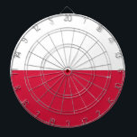 Dartboard met vlag van Polen Dartbord<br><div class="desc">Voeg een vleugje Poolse trots toe aan uw speelkamer met ons exclusieve dartbord met de vlag van Polen! Dit dartbord is gemaakt met nauwgezette aandacht voor detail en is meer dan alleen een functioneel item; het is een viering van het Poolse erfgoed en de nationale identiteit. Het levendige ontwerp toont...</div>