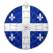 Dartboard met vlag van Quebec, Canada Dartbord (Voorkant)