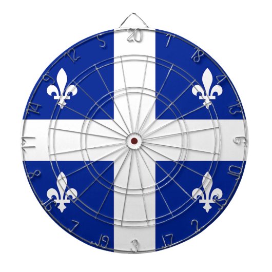 Dartboard met vlag van Quebec, Canada Dartbord (Voorkant)