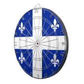 Dartboard met vlag van Quebec, Canada Dartbord (Voorkant Rechts)