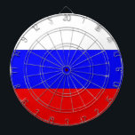 Dartboard met vlag van Rusland Dartbord<br><div class="desc">Patriottisch dartboard met vlag van Rusland. Dit product is aanpasbaar.</div>