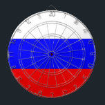 Dartboard met vlag van Rusland Dartbord<br><div class="desc">Patriottisch dartboard met vlag van Rusland. Dit product is aanpasbaar.</div>