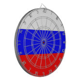 Dartboard met vlag van Rusland Dartbord (Voorkant Links)