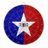 Dartboard met vlag van San Antonio City, VS Dartbord (Voorkant)