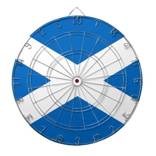 Dartboard met vlag van Schotland Dartbord (Voorkant)