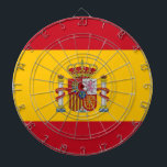 Dartboard met vlag van Spanje Dartbord<br><div class="desc">Breng de geest van Spanje in je speelkamer met ons dartbord met de vlag van Spanje! Dit unieke dartbord toont de levendige kleuren van de Spaanse vlag en combineert plezier en nationale trots in een opvallend ontwerp. Perfect voor speelzalen, sportbars of evenementen, dit dartbord is een geweldige manier om het...</div>
