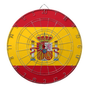 Dartboard met vlag van Spanje Dartbord