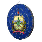 Dartboard met vlag van Vermont, Verenigde Staten Dartbord (Voorkant Rechts)