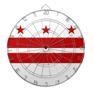 Dartboard met vlag van Washington DC, Verenigde St Dartbord