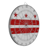 Dartboard met vlag van Washington DC, Verenigde St Dartbord (Voorkant Links)