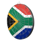 Dartboard met vlag van Zuid-Afrika Dartbord (Voorkant Rechts)