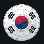 Dartboard met vlag van Zuid-Korea Dartbord<br><div class="desc">Verhoog uw spel met ons exclusieve dartbord met de vlag van Zuid-Korea! Gemaakt met precisie en aandacht voor detail, dit dartbord is niet alleen een functioneel item; het is een levendige viering van de Zuid-Koreaanse cultuur en geest. Het opvallende ontwerp toont prominent de iconische Zuid-Koreaanse vlag, waardoor dit dartbord een...</div>