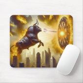Dartboard mit Bulle - Explosion -  Dartkunst Muismat (Met muis)