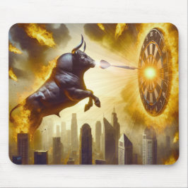 Dartboard mit Bulle - Explosion -  Dartkunst Muismat