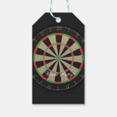 Dartboard Monogram Naam Cadeaulabel (Achterkant)