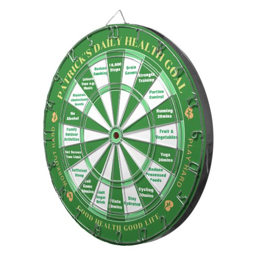 Dartboard - naam & gezondheidsbeslissingen dartbord (Voorkant Rechts)