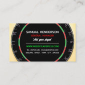 Dartboard-ontwerp in racks, Darts Club Visitekaartje (Achterkant)