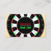 Dartboard-ontwerp in racks, Darts Club Visitekaartje (Voorkant)