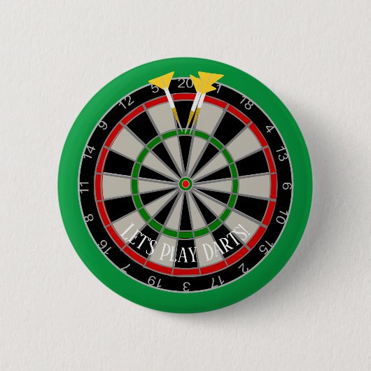 Dartboard ontwerp op maat ronde button 5,7 cm (Voorkant)
