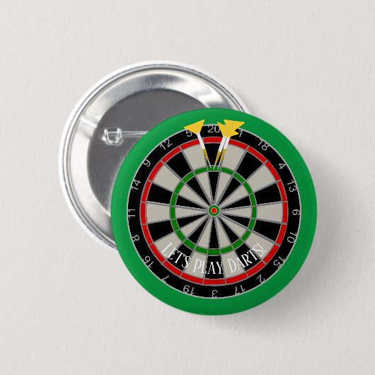 Dartboard ontwerp op maat ronde button 5,7 cm (Voorkant /achterkant)