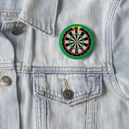 Dartboard ontwerp op maat ronde button 5,7 cm (In situ)