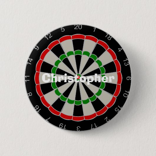 Dartboard-ontwerp Ronde Button 5,7 Cm (Voorkant)