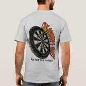 Dartboard-ontwerp T-shirt (Achterkant)