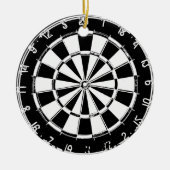 Dartboard ornament decoratie met aangepaste kleur (Voorkant)