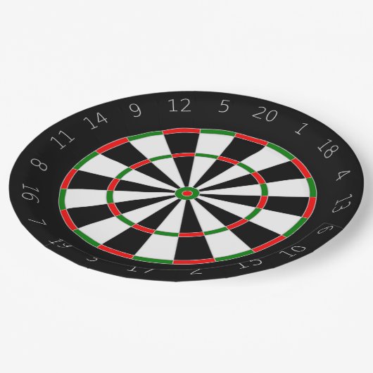 Dartboard Paper-Borden Papieren Bordje (Gekanteld)