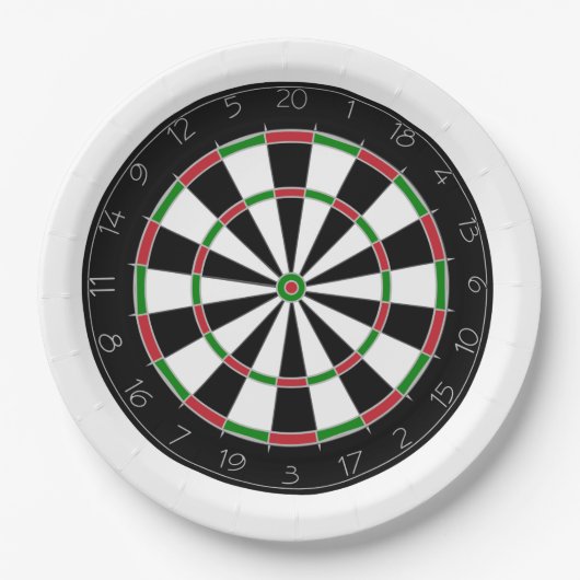 Dartboard Papieren Bordje (Voorkant)