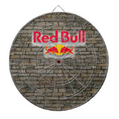 Dartboard Red Bull Stone background Dartbord (Voorkant)