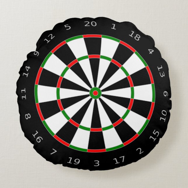 Dartboard Rond Kussen (Voorkant)