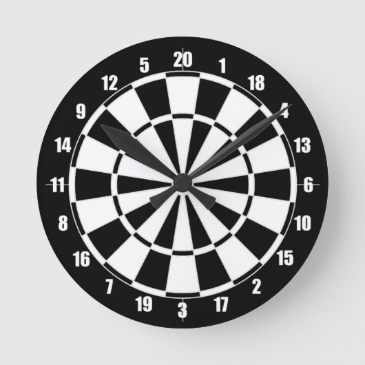 Dartboard Ronde Klok (Voorkant)