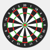 Dartboard Ronde Sticker (Voorkant)